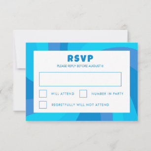 Cartão RSVP Estrela giratória moderna do Bar personalizado Dav