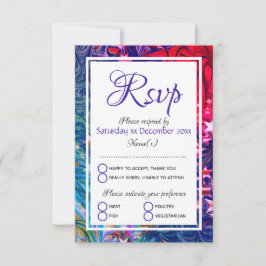 Cartão RSVP ESTRELAS DE NATAL | Abstrato Winter | Refeições Fe