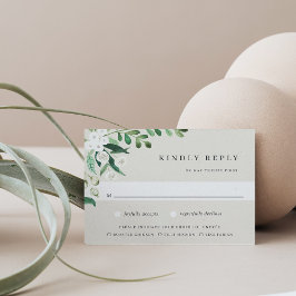 Cartão RSVP Estufa | Escolha de Refeições Botânicas Por Aquare