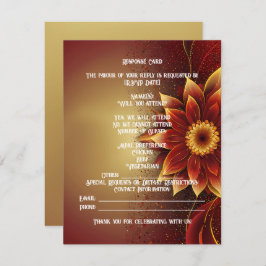 Cartão RSVP Eternal Bloom: Celebração do Eterno do Amor