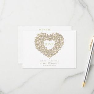 Cartão RSVP Evento de casamento da opção de farinha de tulip