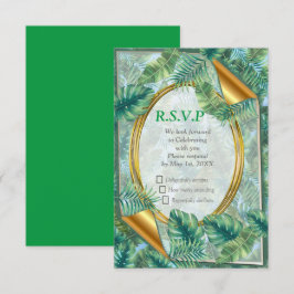 Cartão RSVP Fantasia Whimsical World com Flavor Tropical