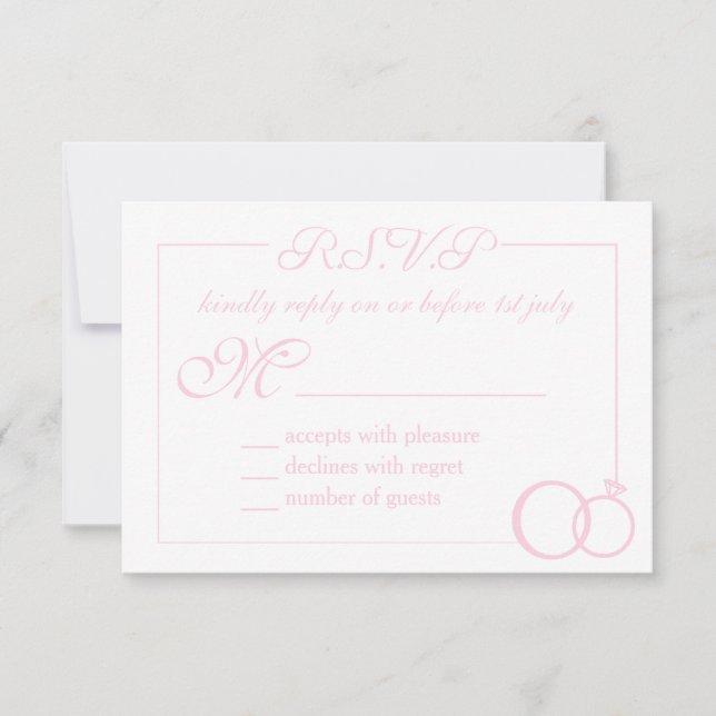 Cartão RSVP Fazemos Casamento (Frente)