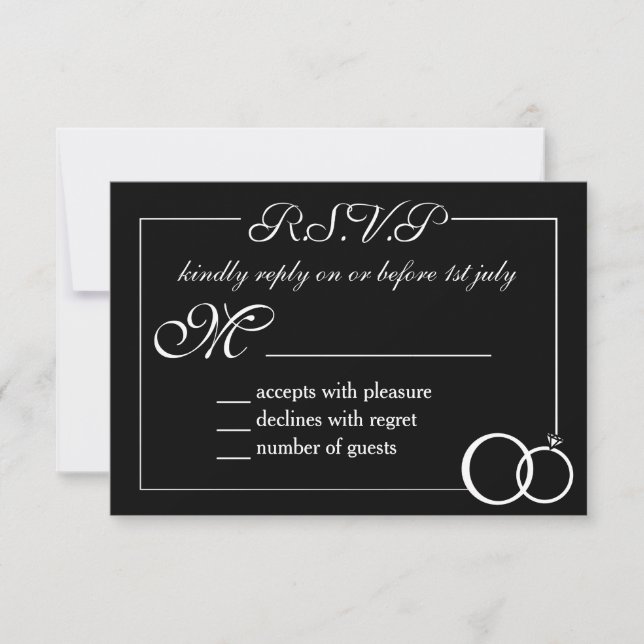 Cartão RSVP Fazemos Casamento (Frente)