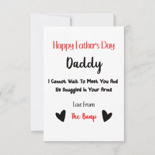 Cartão RSVP Feliz Dia de os pais Com O Amor Do Bump Card