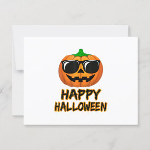 Cartão RSVP Feliz Halloween Costume Engraçado Pumpkin