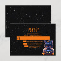 Festa de Halloween Black Cat Pumpkin Horror Assust