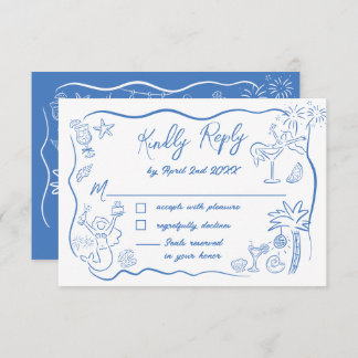 Cartão RSVP Fim de Semana das Portas da Sereia da Praia Costei