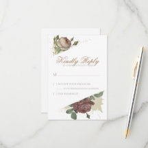 Floral Rústico Burgundy Marsala Blush Rosas Modern