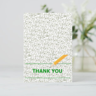 Cartão RSVP Floral Verde Elegante
