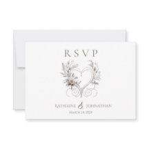 Flores Brancas Modernas com Casamento Cardíaco