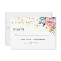 Flores de Festas de Jardim e Luzes de Brilho Casam