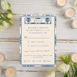 Cartão RSVP Flores para casamentos do século médio | IMPRESSÃO