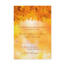 Folhas de Bordo Esplendor de Outono Casamento Conf