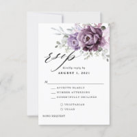 Formas de Casamento Floral Moody Blooms Roxo Dusty