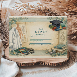 Cartão RSVP Formatura em Fisioterapia