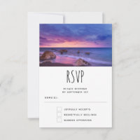 Fotografia de casamento de pôr do sol costeiro lin