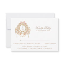 French Rococo Rose Monogram Wedding