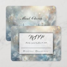 Frozen Petals in Golden Winter Mist Wedding