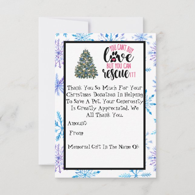 Cartão RSVP Fundraiser de abrigo de Natal (Frente)