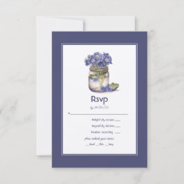 Cartão RSVP Futuro Disco Comum Noite Primrose Casamento Floral