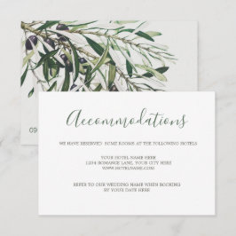 Cartão RSVP Gabinete de Casamento do Branqueamento de Oliva Bo