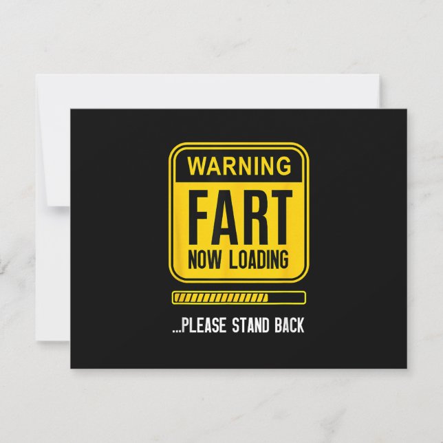 Cartão RSVP Gag Engraçado (Frente)