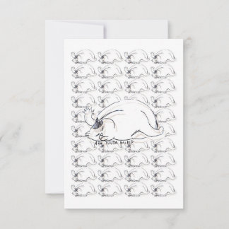 Cartão RSVP Ghibli chamava "Não me irrite" Cat