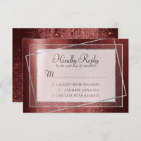 Glitzy Foil | Shine Crimson Red Faux Glitter Shine