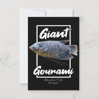 Cartão RSVP Gourami Monster Fish |Pão de Aquário