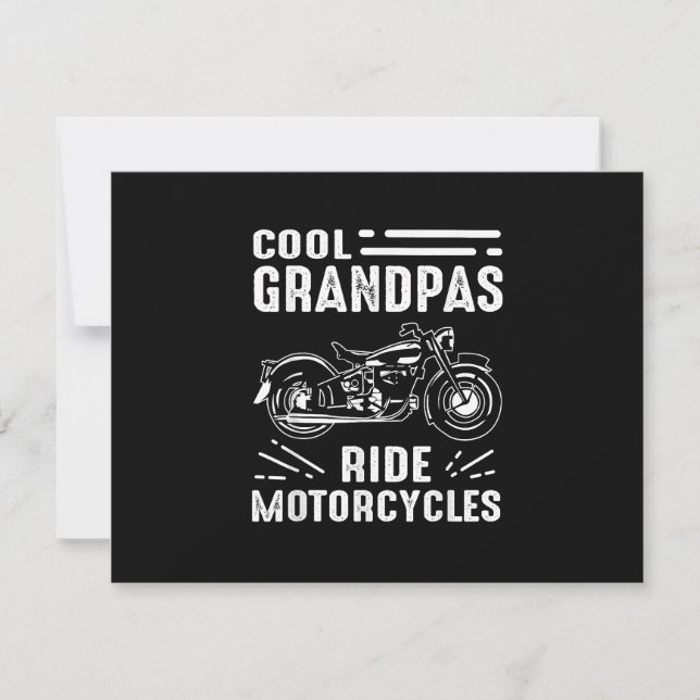 Cartão RSVP Grand Padre Biker (Frente)