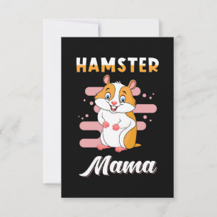 Cartão RSVP Hamster Mama