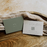HARMONIA | Código QR de Casamento Minimalista Verd