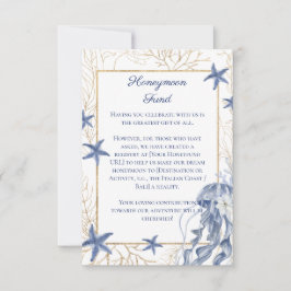 Cartão RSVP Honeymoon Fund QR Code Insert Card