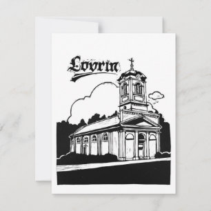 Cartão RSVP Igreja de Lovrin Linicut