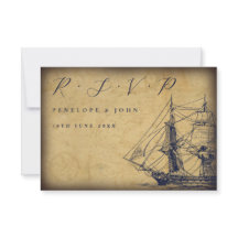 Ilustração de Navio de Mapa Vintage Náutico para C