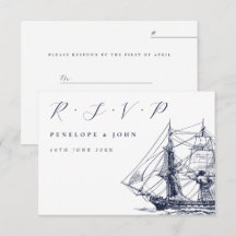 Ilustração de Navio de Velas Náuticas Casamento Sc