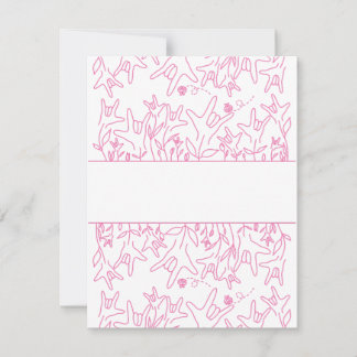 Cartão RSVP ILY Bloom - Design ASL de Nome Personalizado