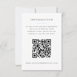 Cartão RSVP Informações sobre Casamento do Grande Milênio de H