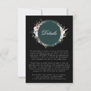 Cartão RSVP Invólucro de Casamento Boêmico da Terra Branca P