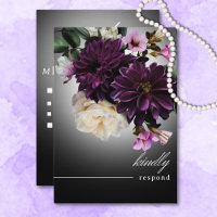 Janto Dark Moody Midnight Purple Floral Romance