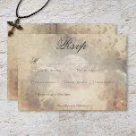 Cartão RSVP Janto Vintage Gothic Stone Angel Wedding<br><div class="desc">Aceite o misterioso prazer gótico do seu dia especial com este design inspirado na vintage. Este simples e escura cartão de resposta de casamento elegante com opções de janto design apresenta um fundo de um monumento anjo de cemitério de pedra num pergaminho envelhecido de fundo de vintagem colorida. O texto...</div>