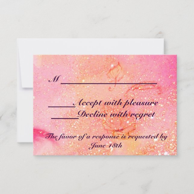 CARTÃO RSVP JARDIM DE SOMBRAS PERDIDAS/RSVP DE BORBOLHA MÁGICA (Frente)