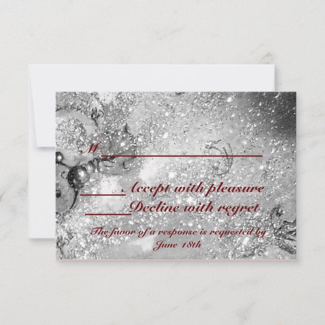 CARTÃO RSVP JARDIM DE SOMBRAS PERDIDAS/RSVP DE BORBOLHA MÁGICA (Frente)