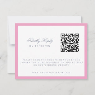 Cartão RSVP Jardim Floral de Aguarela Crista Partido Casamento
