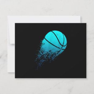 Cartão RSVP Jogador de Basquete Fã de Basquete Basquetebol Esp