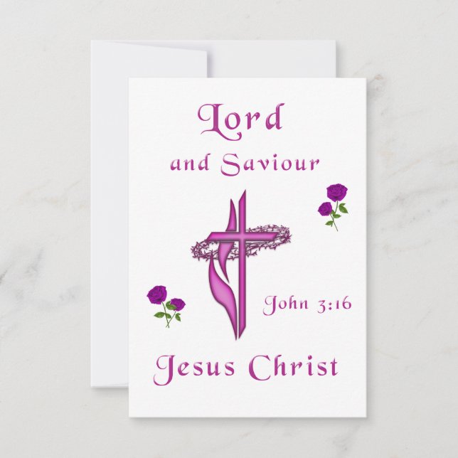 Cartão RSVP John 3:16 (Frente)