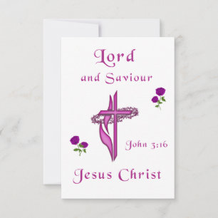 Cartão RSVP John 3:16