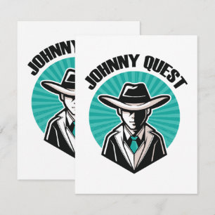 Cartão RSVP Johnny Quest