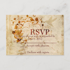 Cartão RSVP KRW Corinthians Love é: WedRSVP Ecru